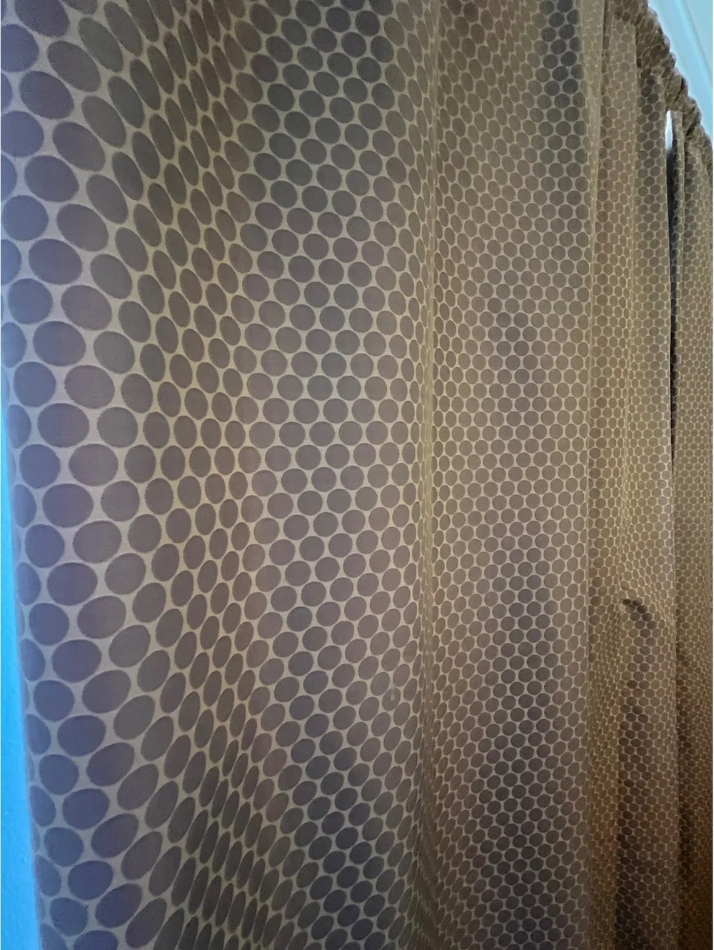 Pottery Barn Kids Purple Polka Dot Blackout Curtain Panel 44x84 Inches 100% Poly